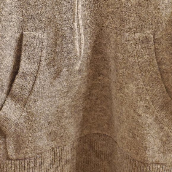 J. Crew Hoodie Sweater in Super Soft Yarn - Large/Heather Graphite - Picture 3 of 5